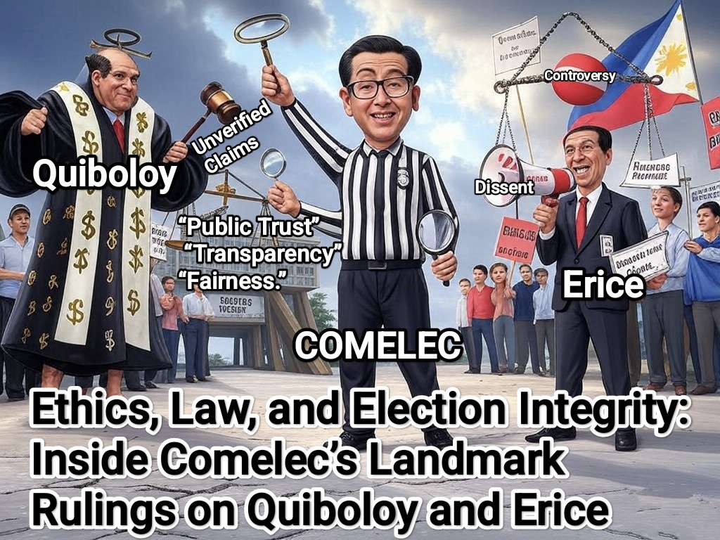 Ethics, Law, and Election Integrity: Inside Comelec’s Landmark Rulings on Quiboloy and&nbsp;Erice