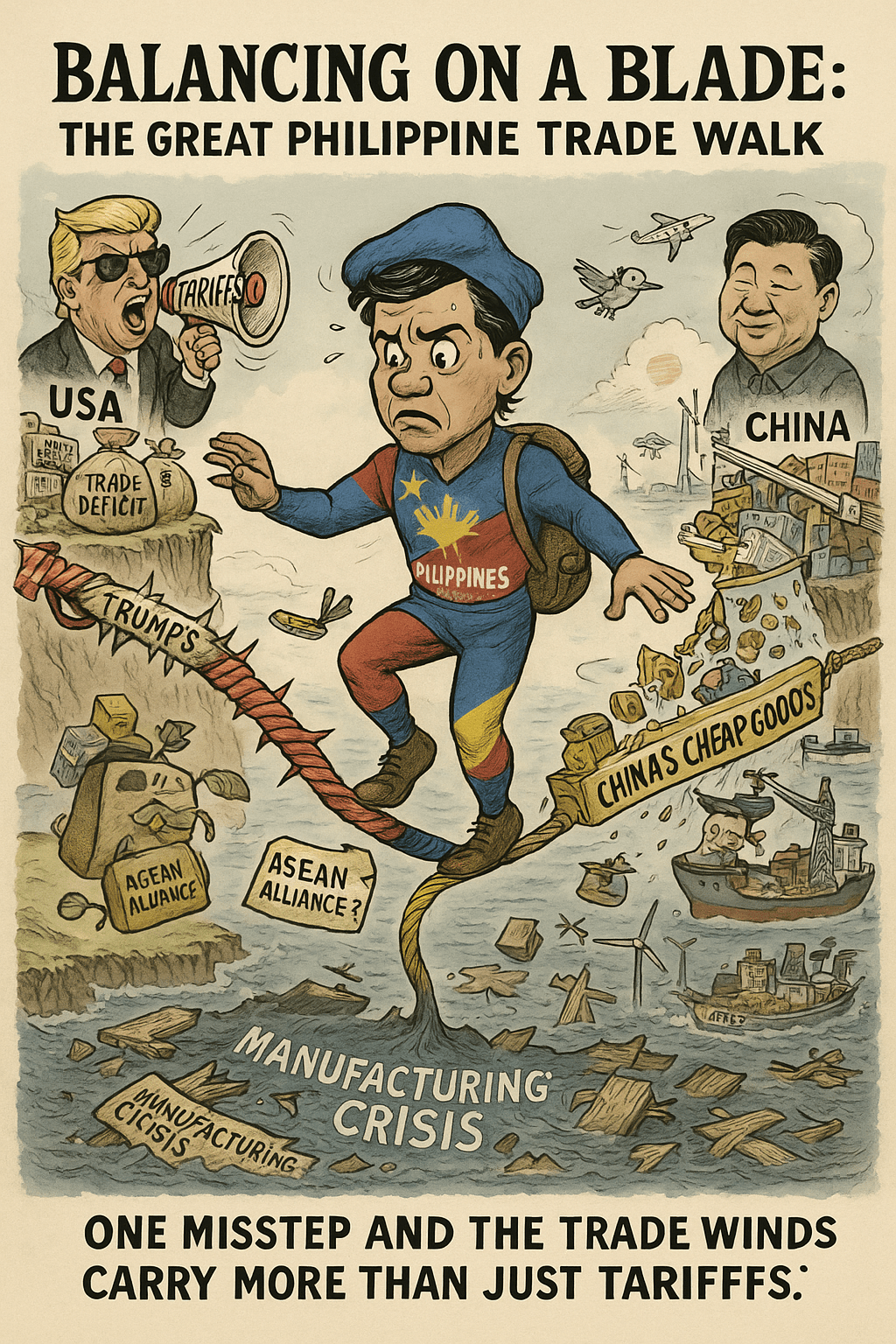 The Philippines’ Precarious Tightrope Between Trump’s Tariffs and China’s Flood of Cheap&nbsp;Goods
