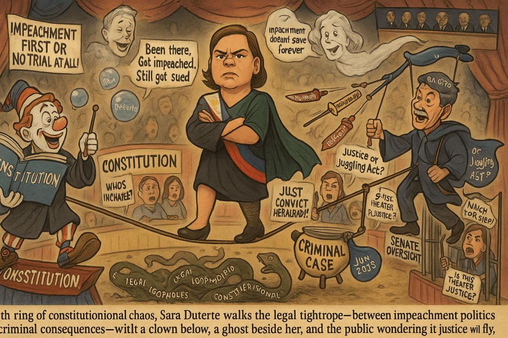 Sara Duterte’s Double Trouble: Impeachment First or Criminal&nbsp;Consequences?