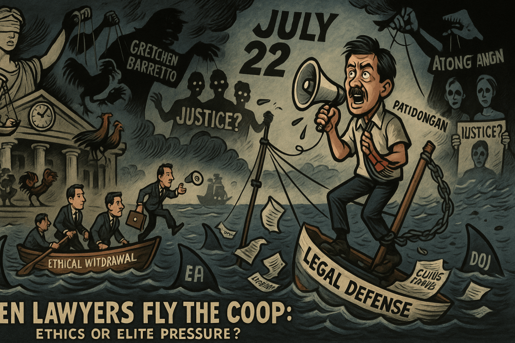 Sabungeros Scandal Implodes: Did Patidongan’s Lawyers Flee from Ethics or Elite Pressure?