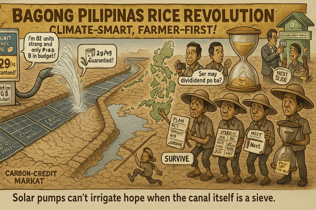 NIA’s Rice Revolution: Solar-Powered Dreams Drowning in a Leaky&nbsp;Canal