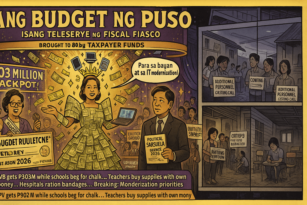The OVP’s P903 Million Jackpot: A Teleserye of Fiscal Fiasco in Philippine&nbsp;Politics
