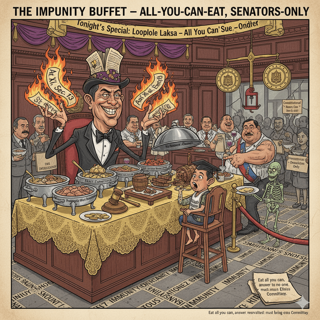 Drilon’s Senatorial Shield: Congress’s All-You-Can-Eat Impunity&nbsp;Buffet