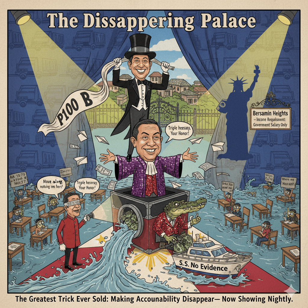 The Bersamin Guide to Wealth: How to Acquire Mansions on a Government Salary and Still Play the&nbsp;Victim