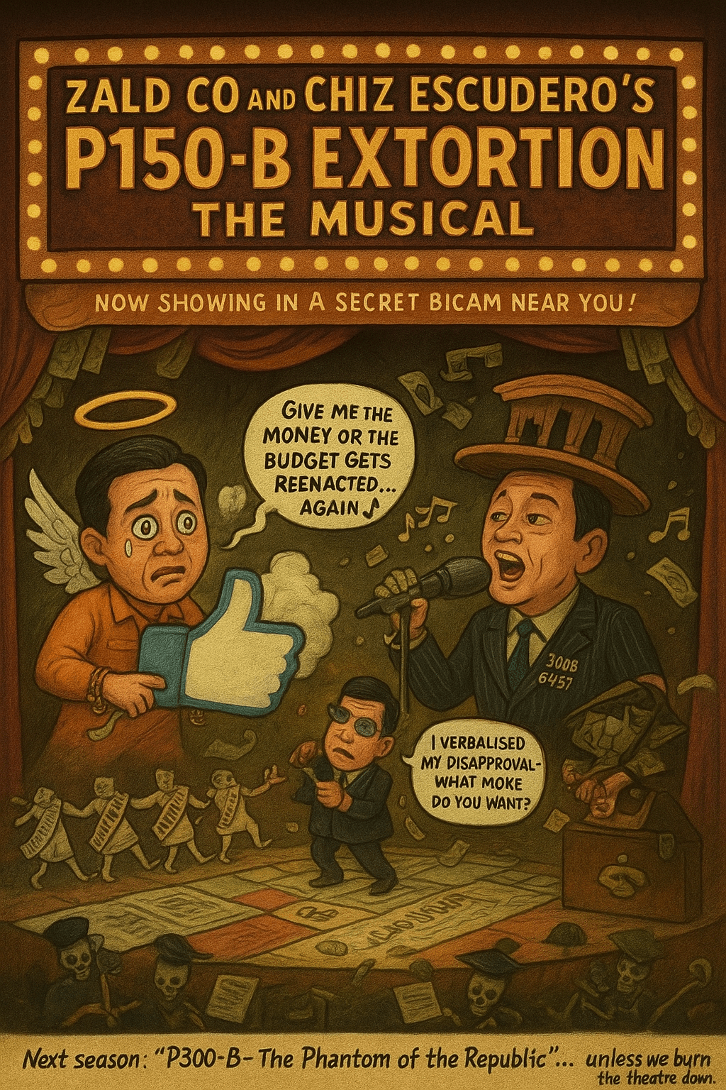ZALDY CO AND CHIZ ESCUDERO’S P150-BILLION EXTORTION&nbsp;MUSICAL