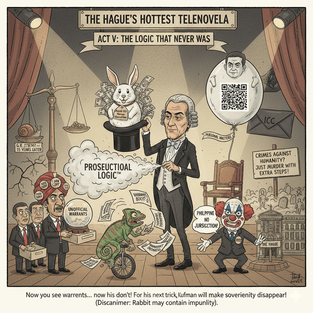 Nicholas Kaufman Discovers New Law of Physics: ICC Warrants Must Wait for Defense Feelings to Be&nbsp;Resolved