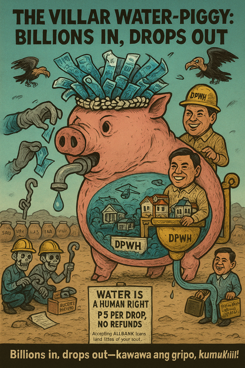 Bilyon-Bilyon ang Kita, Zero sa Tubero: Paano Ginawang Personal ATM ng mga Villar ang mga Water District ng&nbsp;Bayan