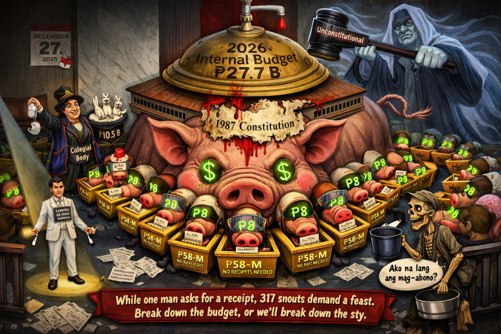 Only Leviste Is Asking Questions: Why Are the Other 317 Congressmen Silent on the ₱10.5 Billion Mystery&nbsp;Jackpot?