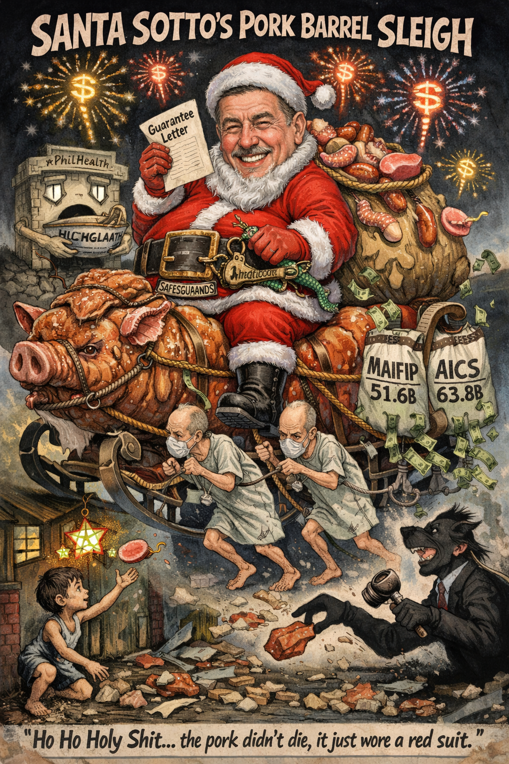 Congressional Christmas Miracle: “Soft Pork” Dressed as Santa’s Charity Sack for the&nbsp;Holidays