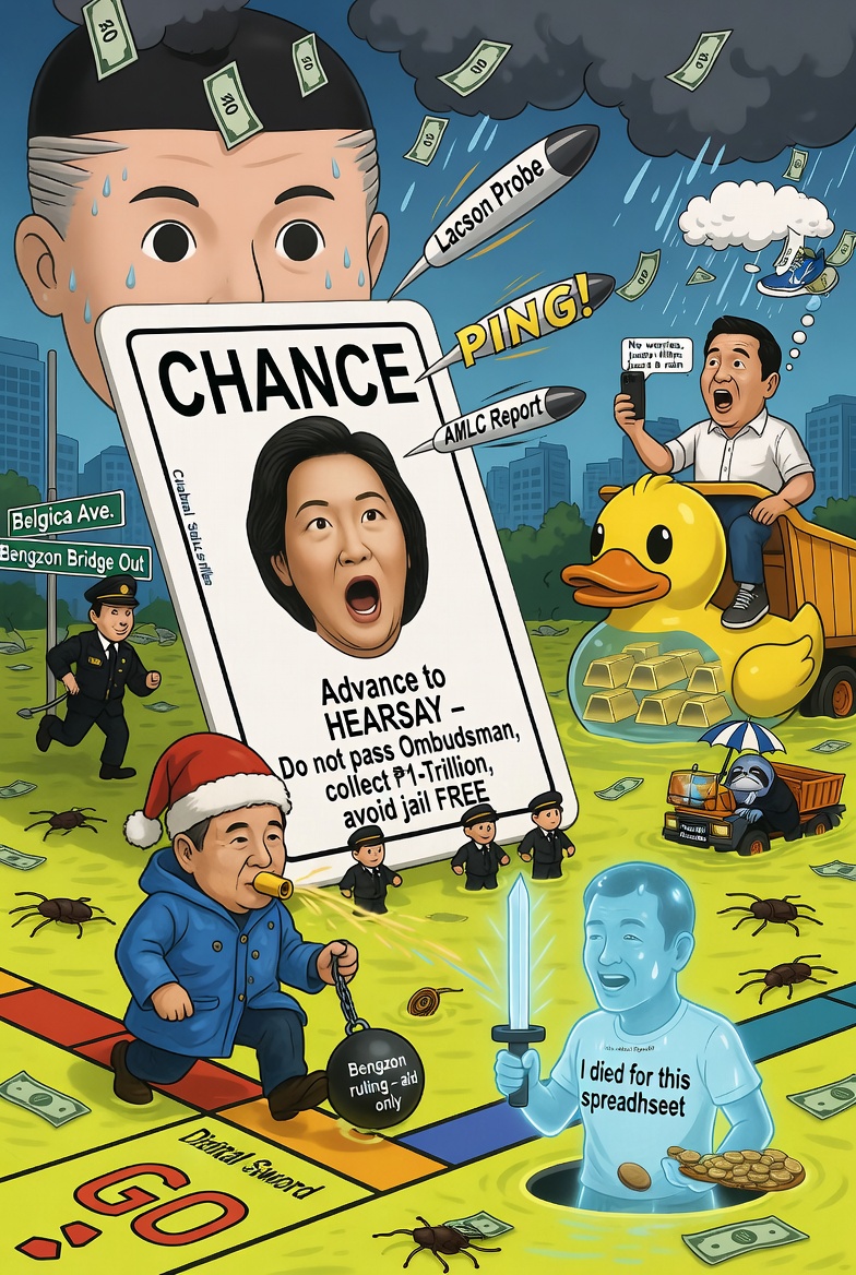Hearsay or Highway Robbery? How Malacañang Turned ‘Unauthenticated’ into a ₱1-Trillion Get-Out-of-Jail-Free Card