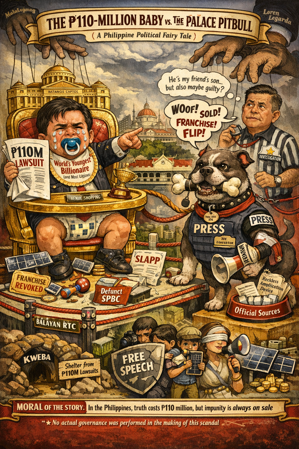 The Palace Press Pitbull vs. the Billionaire Baby: A ₱110-M Bite&nbsp;Fight