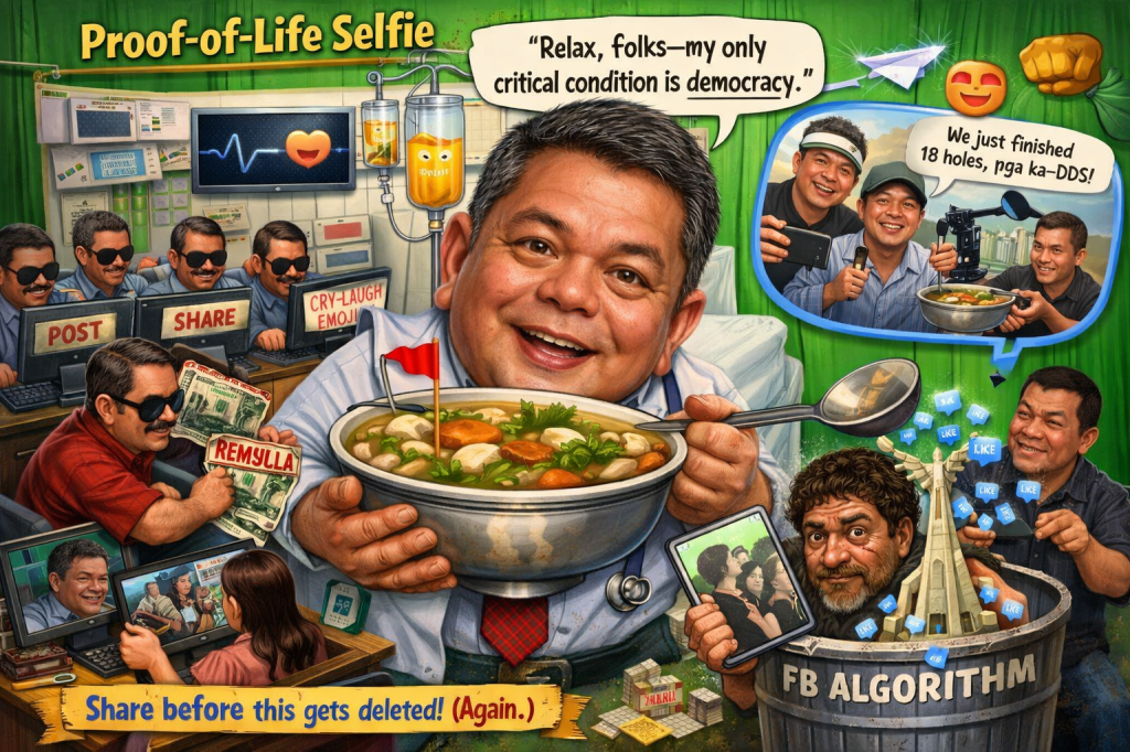 Proof of Life: From Hospital Bed Rumor to Hearty Sinigang – How the Ombudsman Boying Outlived His Own Death Hoax (And Maybe Democracy Too)