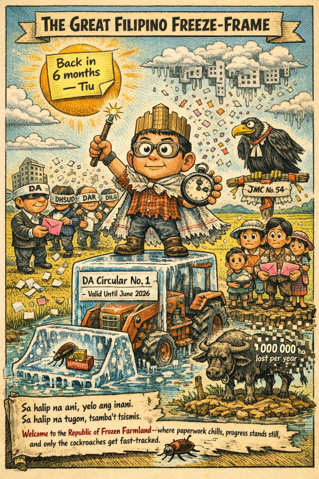 Tiu Laurel Declares War on Paperwork: Philippines’ Food Basket Now Protected by the Sacred Art of Doing Nothing Until June