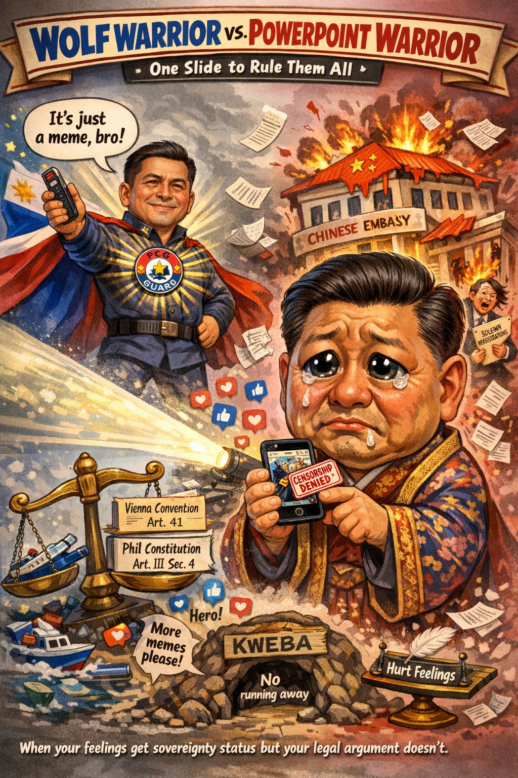 Xi’s Feelings Got Water-Cannoned: How One Meme Slide Triggered Full Embassy&nbsp;Meltdown