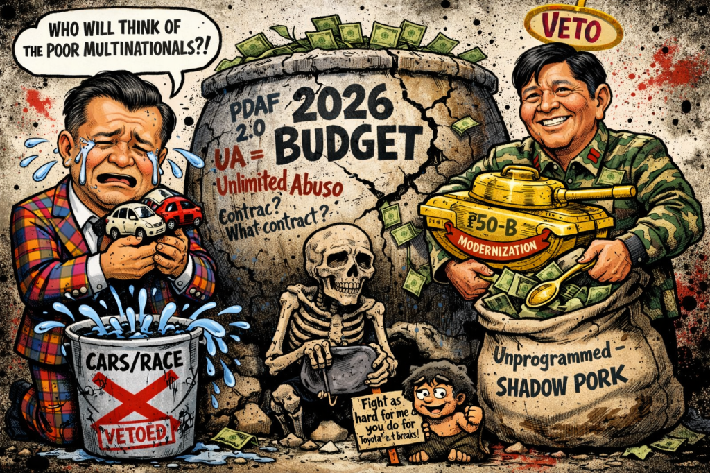 Gatchalian Fights Back Tears for Toyota and Mitsubishi: After All, Who Will Think of the Poor Car Companies If Not&nbsp;Him?