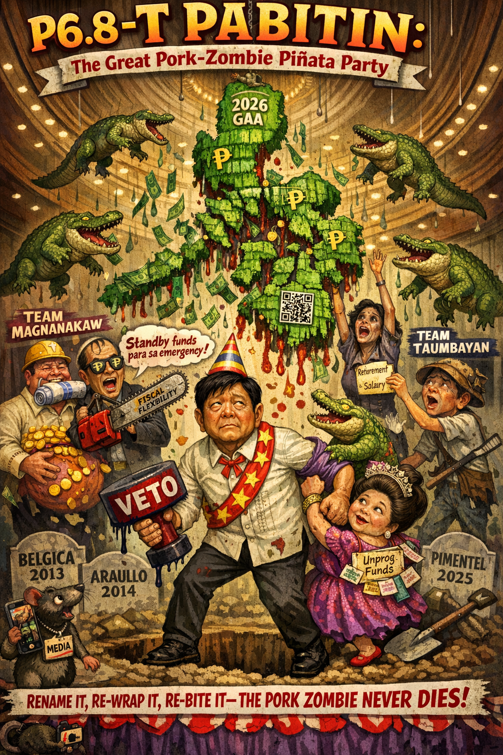 P6.793 Trillion Pork Fiesta: Erice Threatens SC War While Teachers Starve and Contractors Get Fat