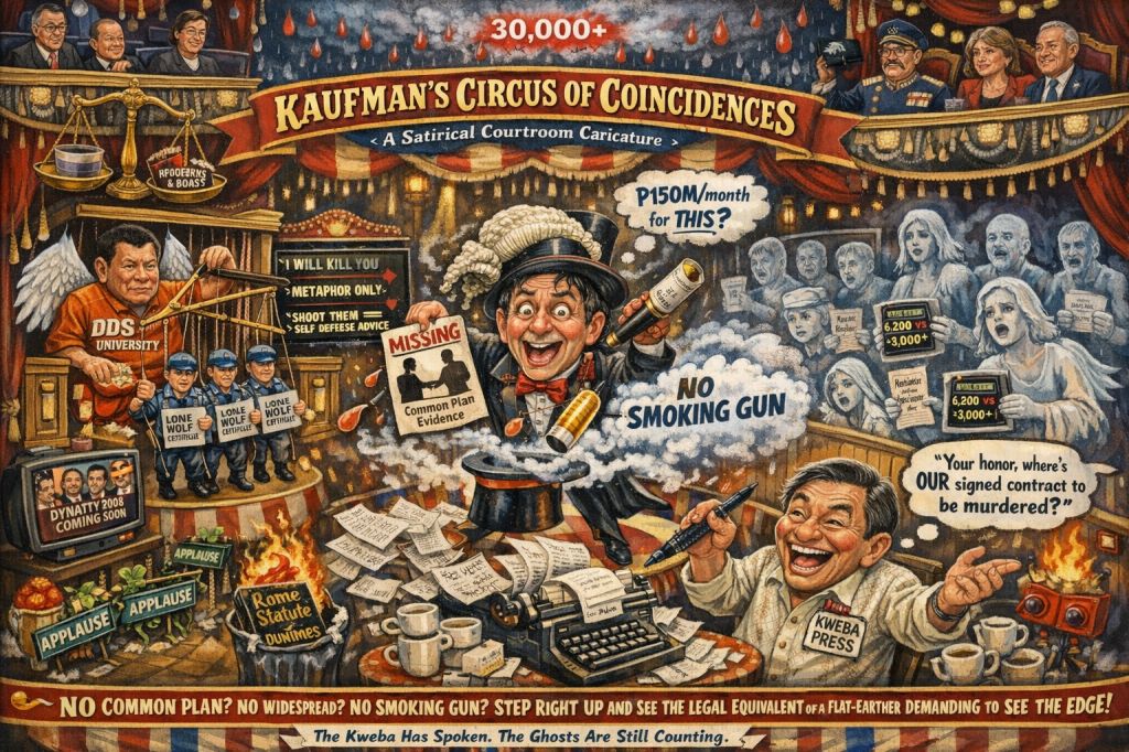 Kaufman’s “No Common Plan” Circus: Duterte’s Lawyer’s Pathetic Attempt to Launder a Bloodbath