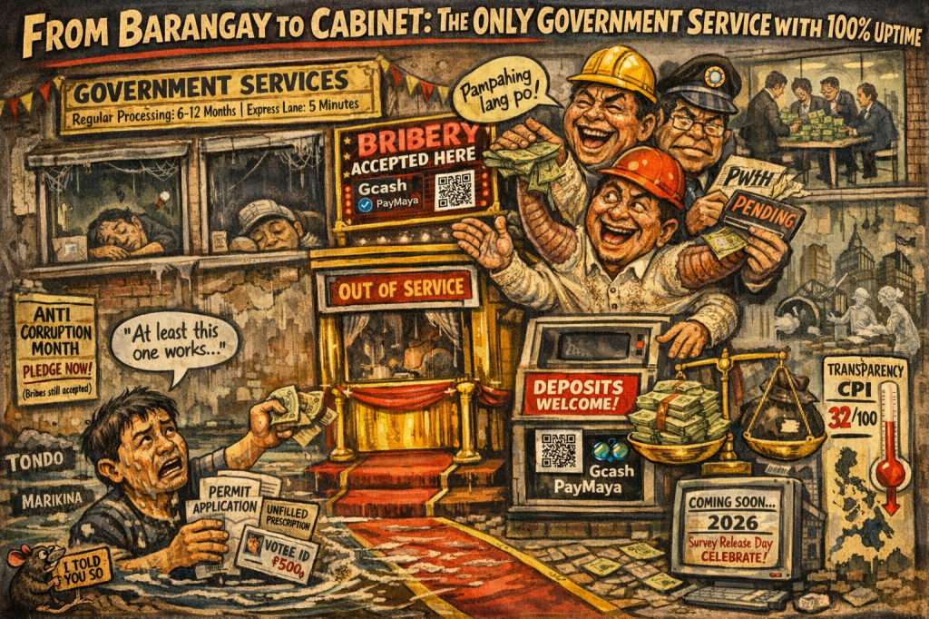 From Barangay Captain to Cabinet: Why 73% of Filipinos Think Bribery Is the Only Government Service That Actually&nbsp;Works