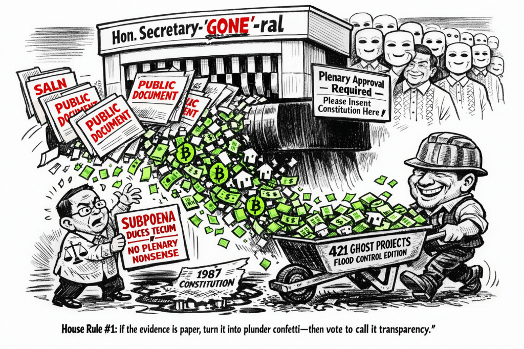 The Plenary Farce: How the House of Representatives Is Building a Fortress of Paper to Shield the Cong-Tractor&nbsp;Swindlers