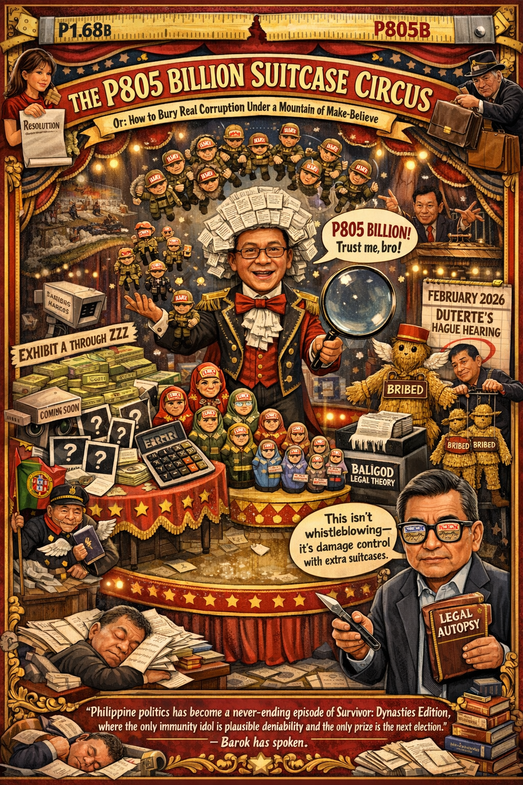 Marcos Masterminded P805B Cash Drops? Or Just Another Duterte ICC Lifeline?