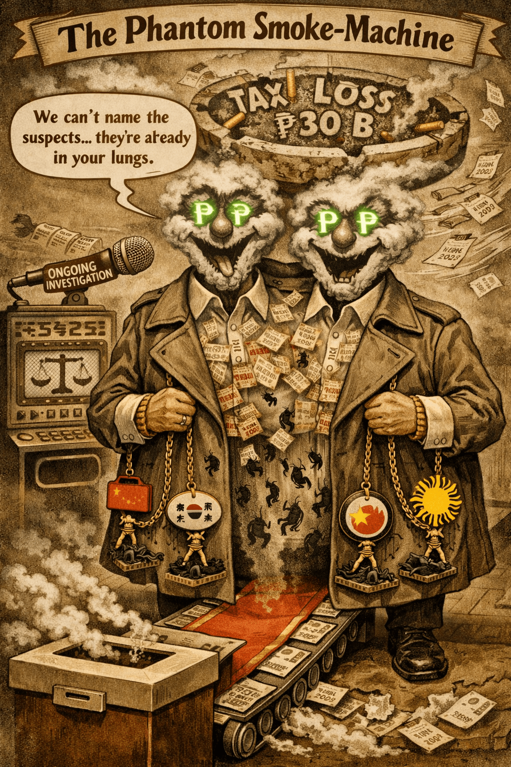 Phantom Congressmen & Fake Tax Stamps: The ₱4.5-Billion-a-Month Ghost Story Remulla Won’t&nbsp;Name