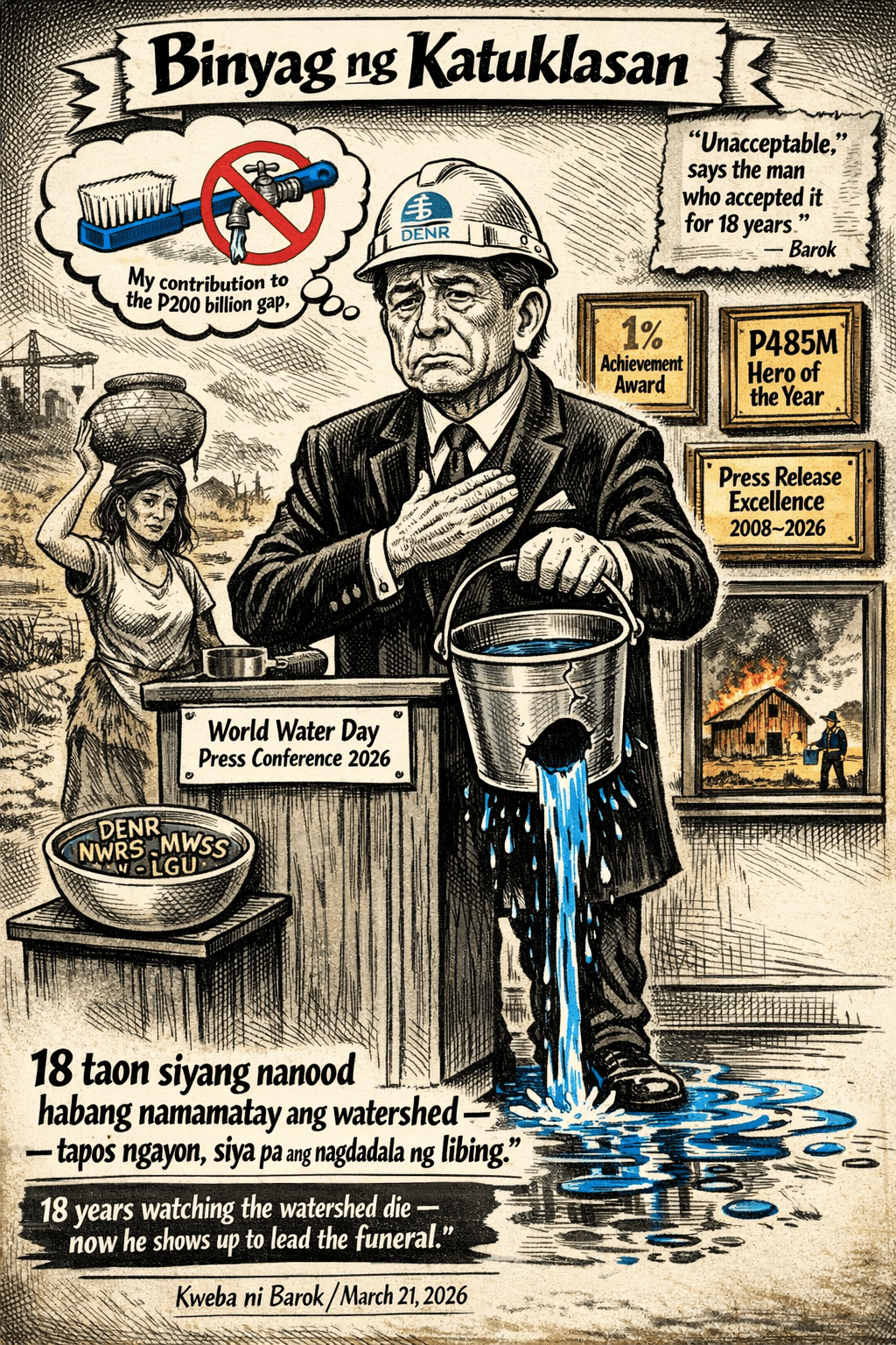 DENR: “We’re Bankrupt on Water!” After 18 Years of Helping Kill the Watersheds