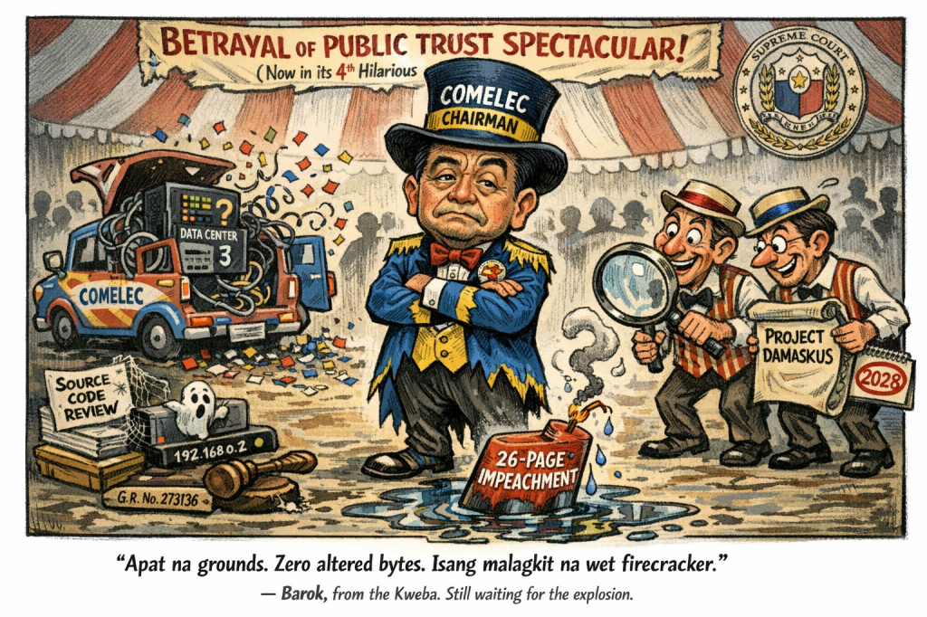 COMELEC Clown Car Impeached: Garcia’s 26-Page Wet&nbsp;Firecracker