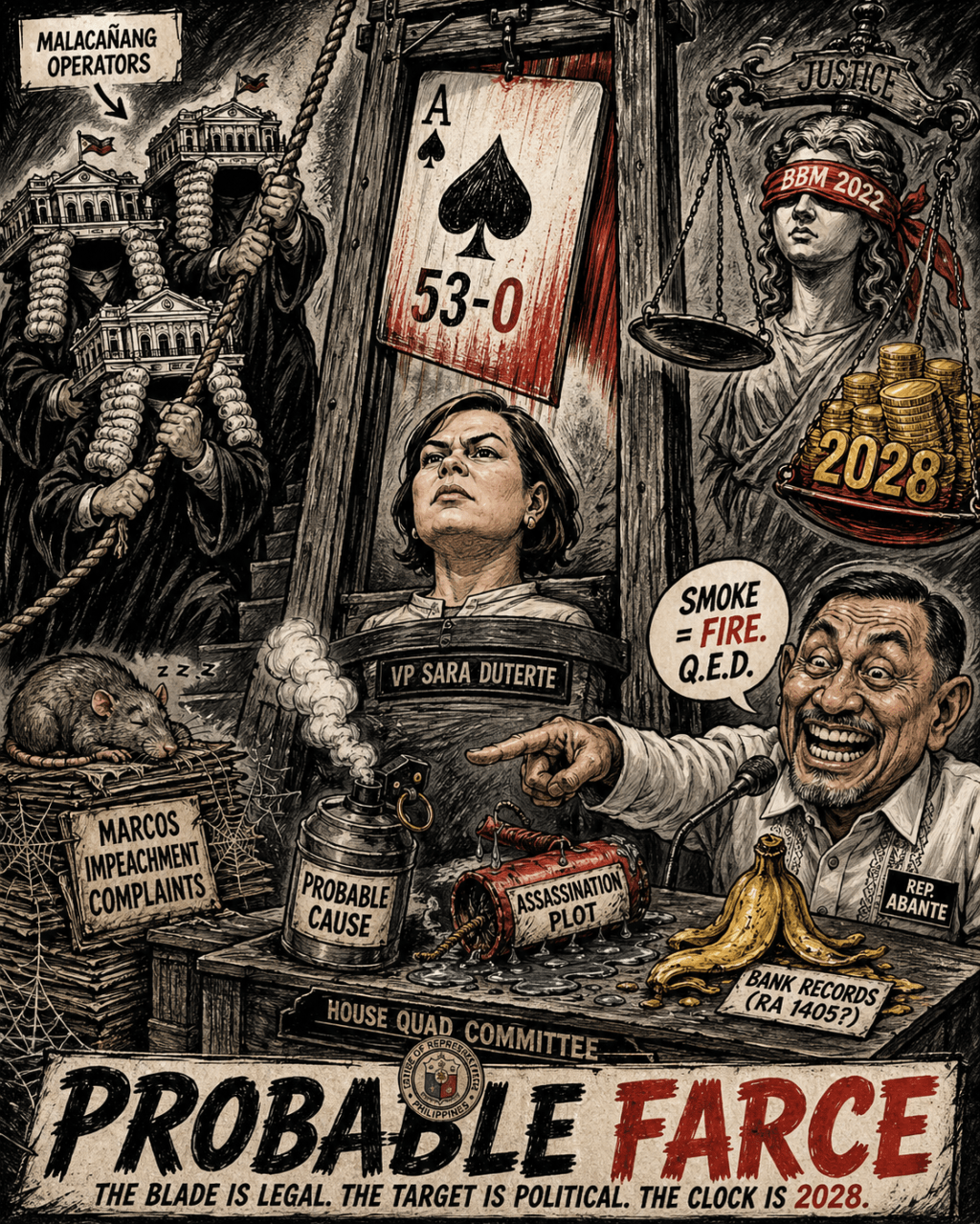 Stacked Deck Guillotine: Sara Duterte’s “Probable Cause” Farce&nbsp;Exposed