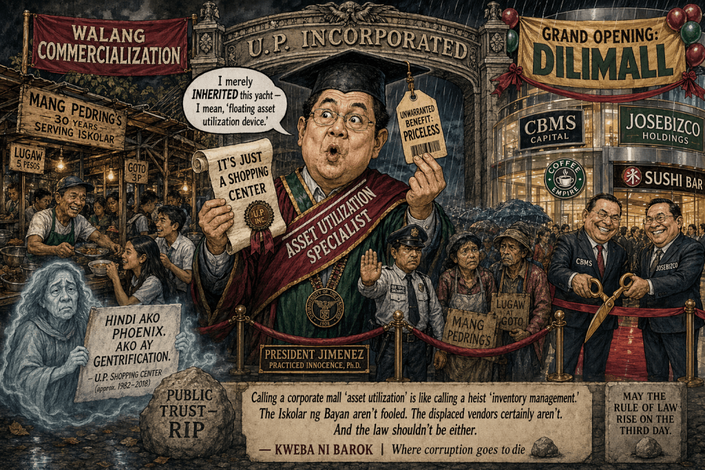 DiliMall Graft Raps: Why Jimenez’s “Shopping Center” Lie Won’t Save Him from&nbsp;Ombudsman