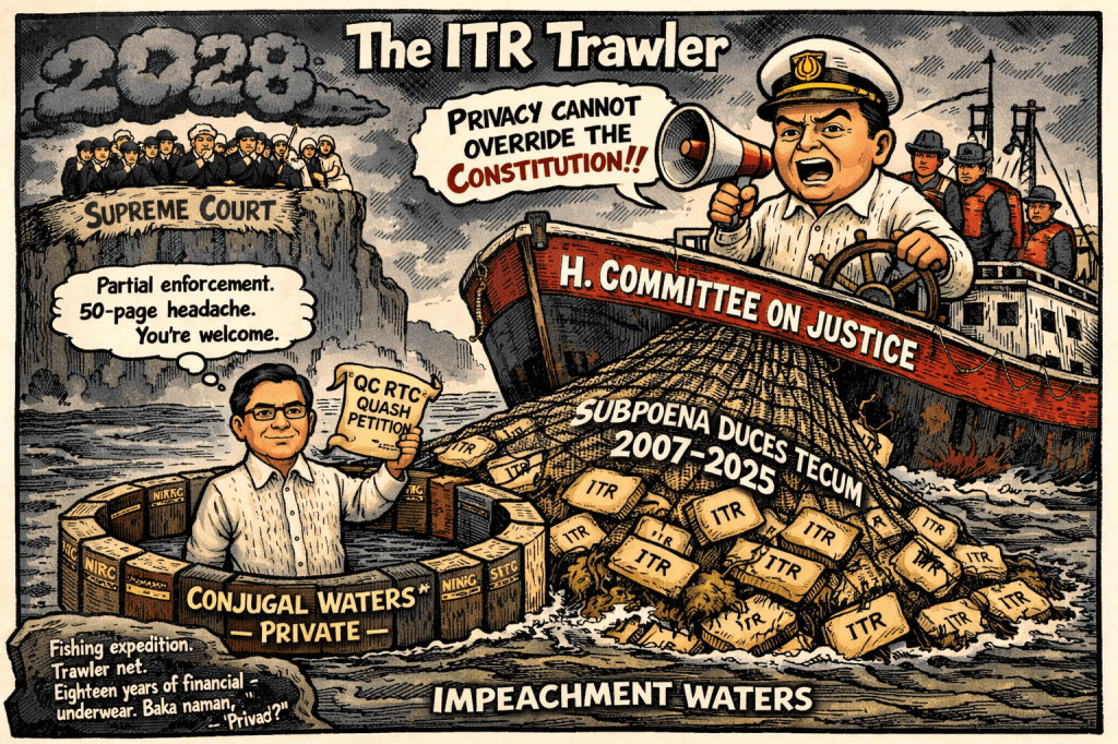 ITR Fishing Expedition Exposed: Carpio Slaps House with Subpoena Quash Petition