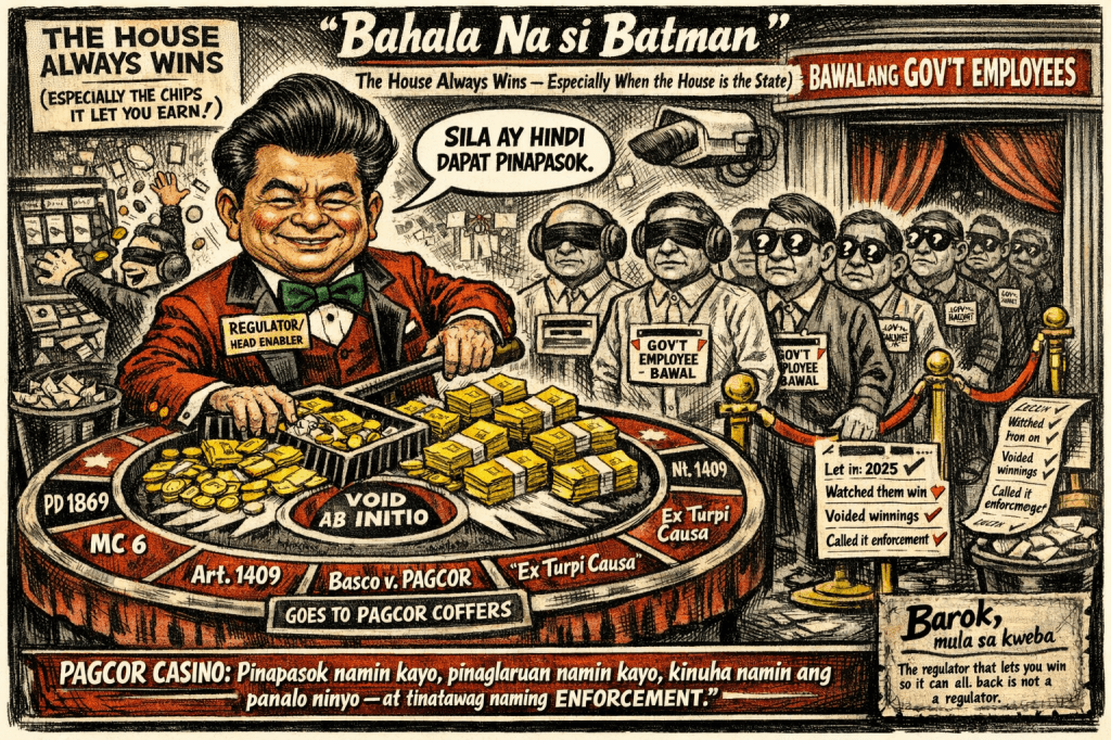 PAGCOR’s P310M Casino Heist: The Regulator That Robs Its Own&nbsp;Players