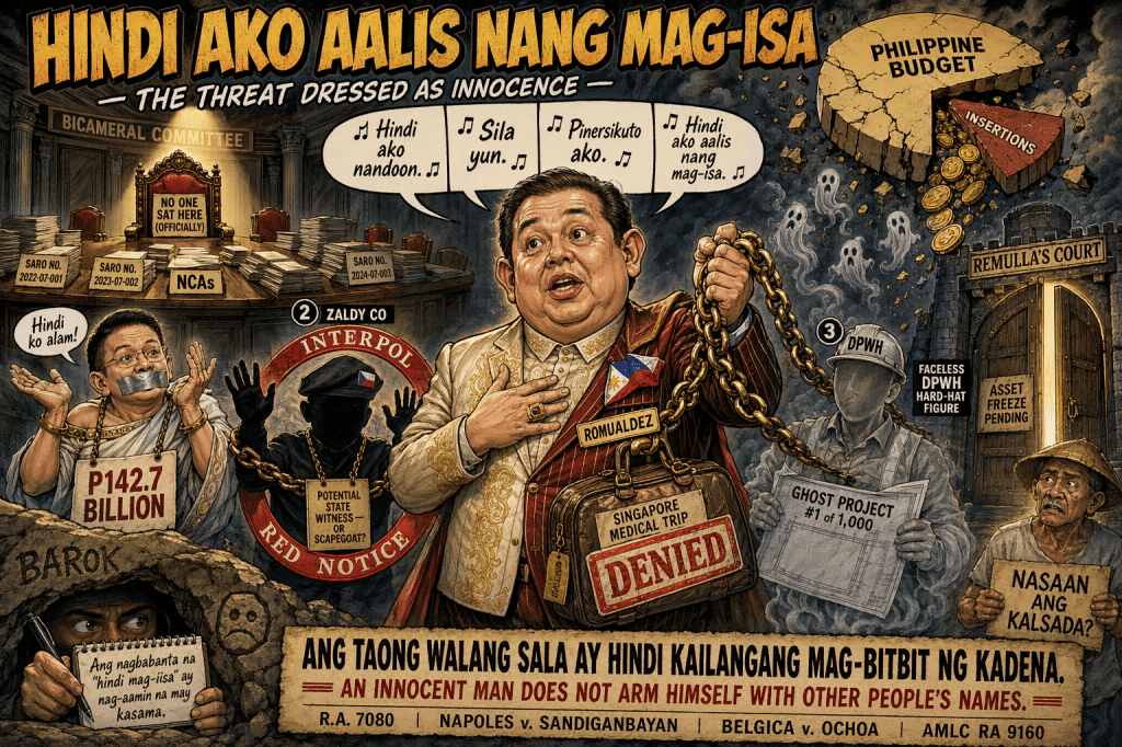 Romualdez’s Scapegoat Gambit: “Not Me, It’s Chiz &&nbsp;Co!”