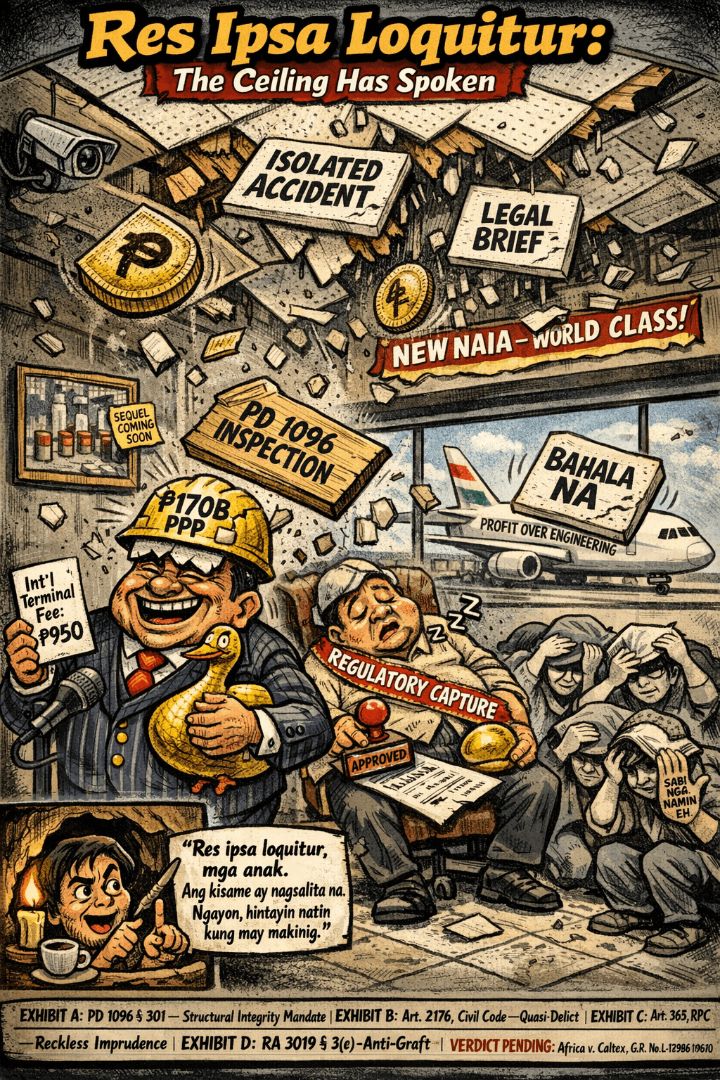 NAIA Ceiling Collapse: Plywood Prayer or Pure Negligence?