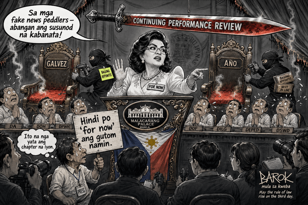 Malacañang’s “For Now” Lie: The Cabinet Revamp Denial That Confesses&nbsp;Everything