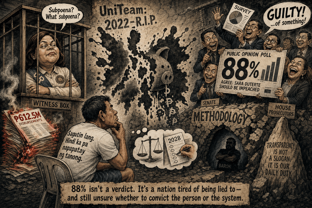 The 88% Mirage: Why Filipinos Aren’t “Anti-Sara” — They’re Just Fed&nbsp;Up