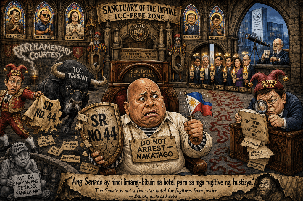 Bato’s ICC Evasion: Senate Sanctuary or Constitutional Clown&nbsp;Show?