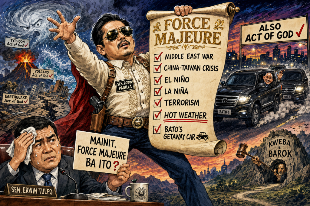 Robin Padilla’s Wild Force Majeure Claim: Wars, Weather, and Fugitive&nbsp;Voting