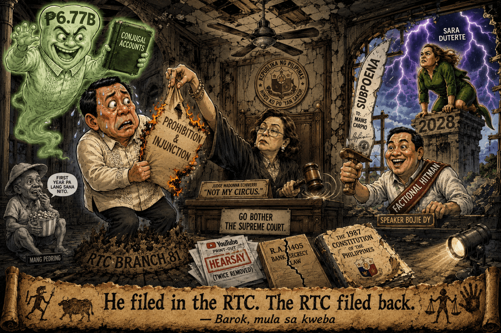 ₱6.77B Ghost Haunts Duterte: RTC Dismisses Mans Carpio’s Desperate&nbsp;Plea