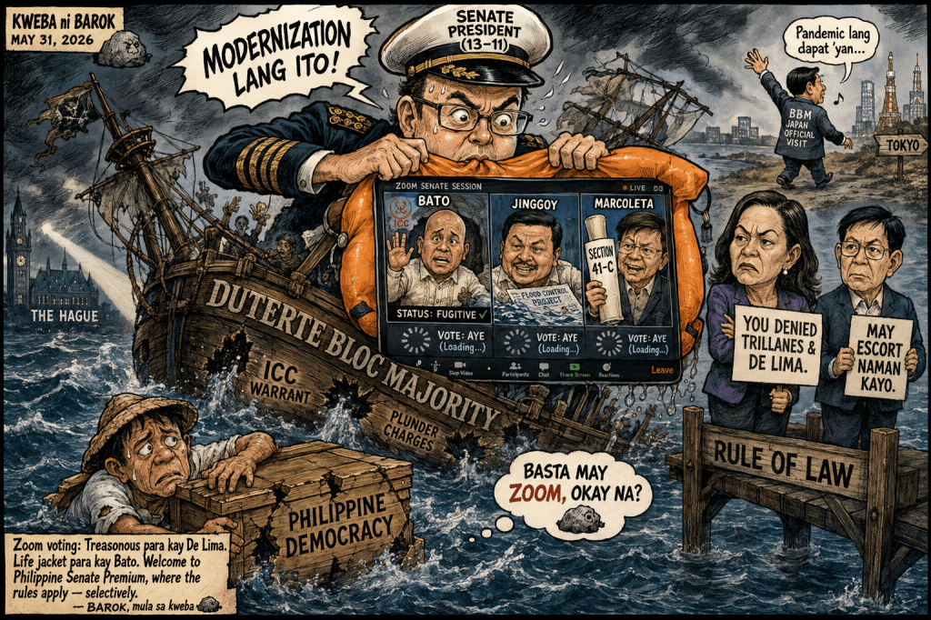 Cayetano’s Online Voting Scam: Duterte Senators’ Legislative Life Jacket