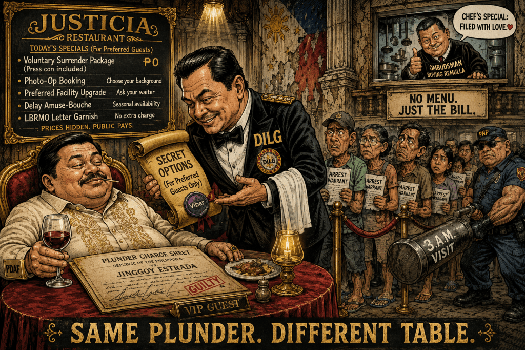 Remulla’s Secret Plunder Menu: Jinggoy Gets VIP Options, Filipinos Get the&nbsp;Bill