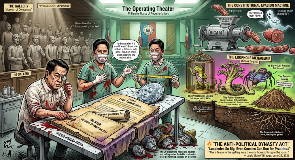 Silence in the Gallery: How Congress Legalized Dynasties with HB 8389