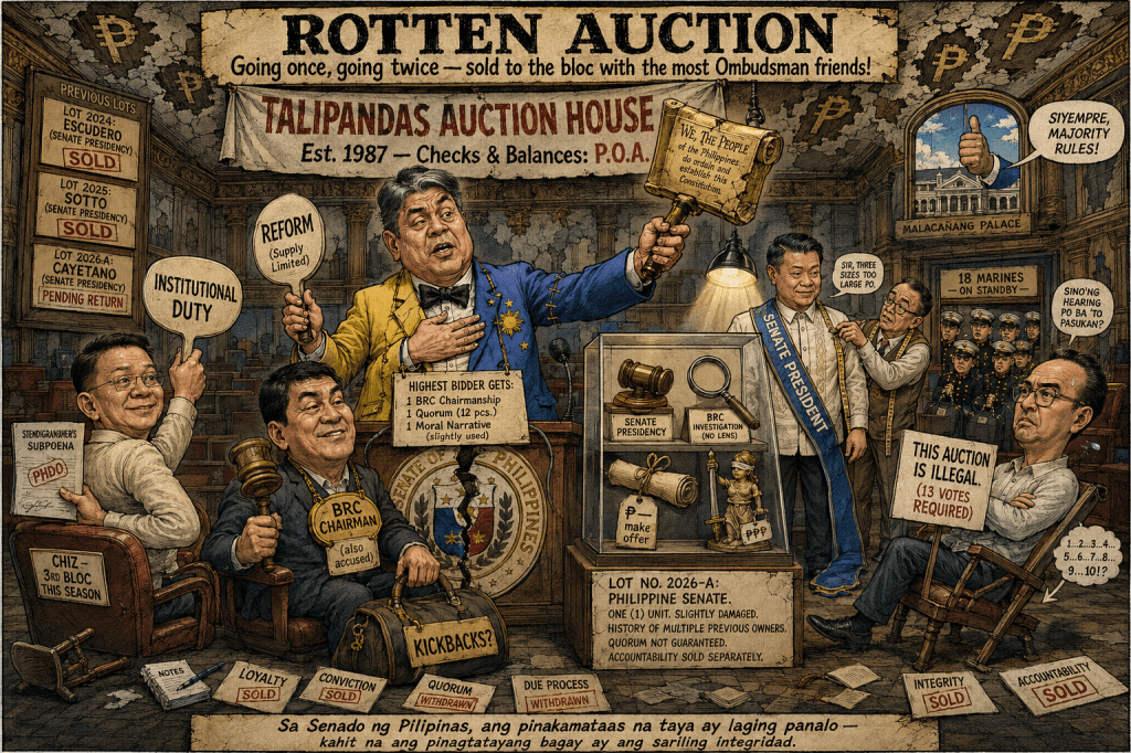The Senate’s Rotten Auction: Pangilinan Sells Reform for Gatchalian’s&nbsp;Gavel