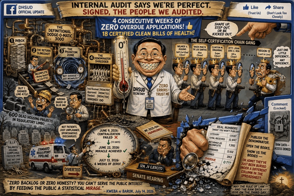 Zero Backlog or Zero Honesty? DHSUD’s Self-Certified Fairy&nbsp;Tale