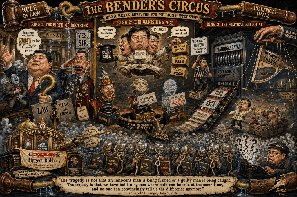 Bend, Break, Bury: How ₱75 Million Bought Marcoleta a Sandiganbayan&nbsp;Ticket