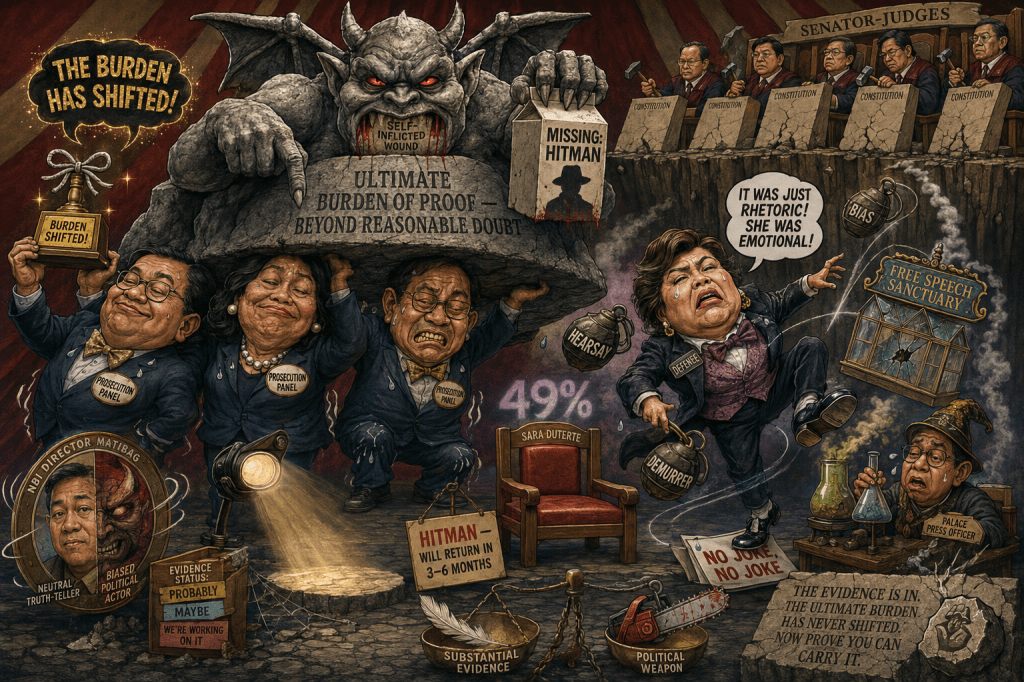 The Burden Charade: How the Sara Duterte Impeachment Prosecution Declared Victory While Admitting They Have No&nbsp;Hitman