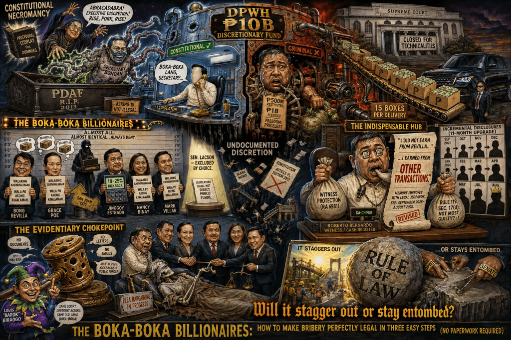 Boka-Boka Billionaires: How the DPWH Resurrected Pork and Made Bribery Perfectly Legal