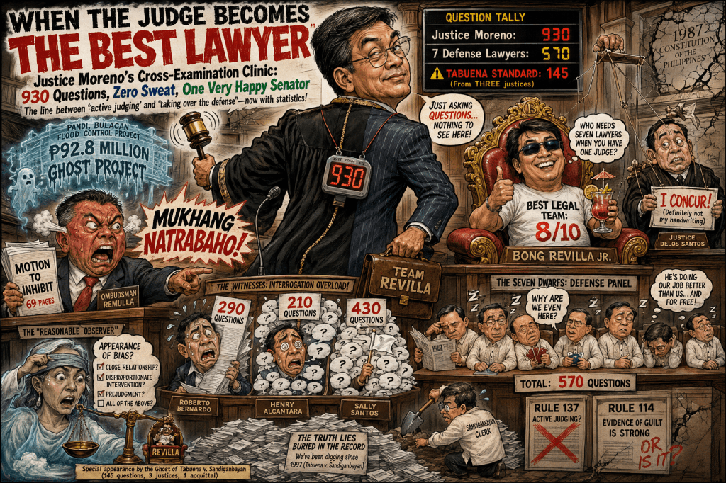Justice Moreno’s Cross-Examination: When the Judge Becomes Revilla’s Best&nbsp;Lawyer