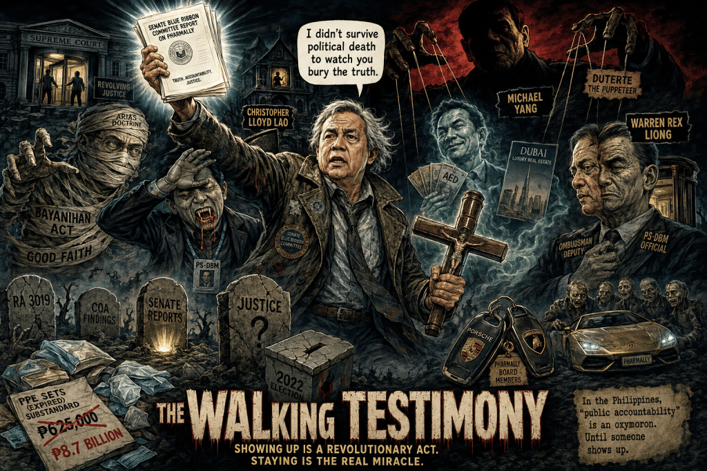 The Walking Testimony: Richard Gordon Returns from Political Death to Haunt the Pharmally Undead