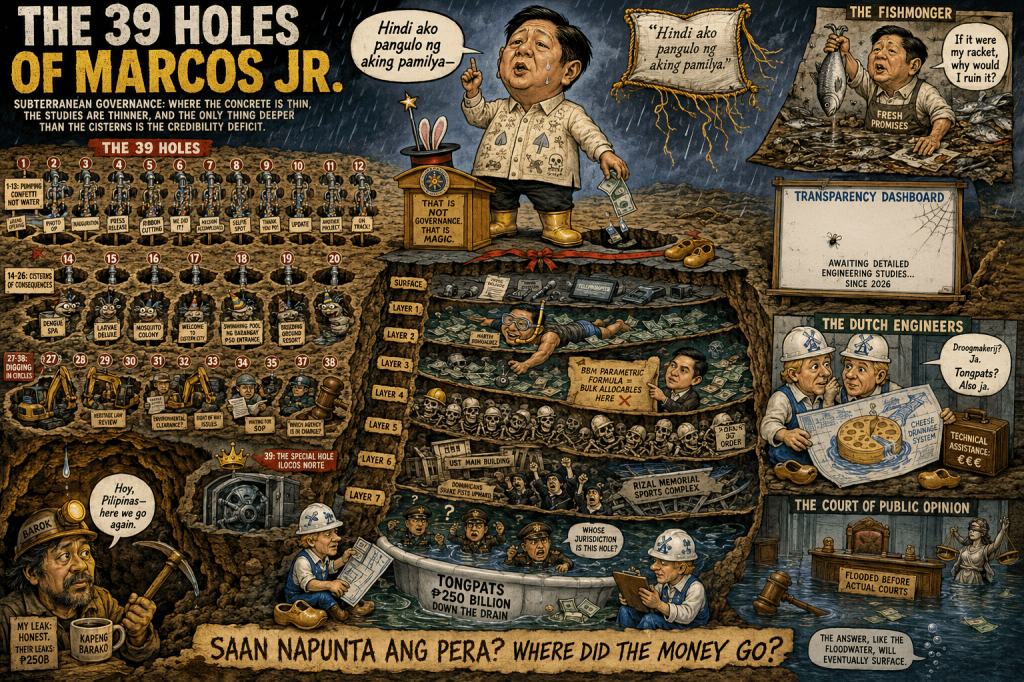 The 39 Holes of Marcos Jr.: Promises, Puddles, and the Ghosts&nbsp;Below