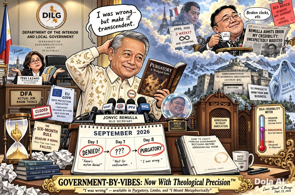 The Purgatory of Jonvic Remulla: A Tutorial in Government-by-Vibes